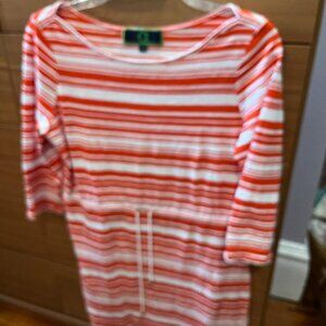 C. Wonder mini dress, M, Orange stripe